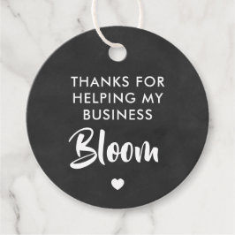 Bedankt voor het Helpen van mijn bedrijf Bloom Gif Bedankjes Labels