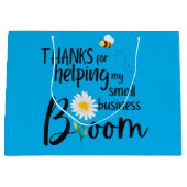 Bedankt voor het helpen van mijn bedrijf om te blo groot cadeauzakje (Voorkant)