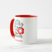 Bedankt voor het helpen van mijn beste lesgeven mok (Voorkant links)