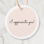 Bedankt voor het helpen van mijn lerarenwaardering bedankjes labels (Achterkant)