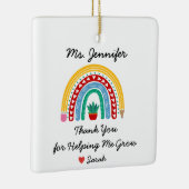 Bedankt voor het helpen van mijn lerarenwaardering keramisch ornament (Rechts)