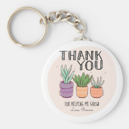 Bedankt voor het helpen van mijn lerarenwaardering sleutelhanger