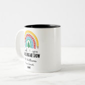 Bedankt voor het helpen van mijn lerarenwaardering tweekleurige koffiemok (Voorkant links)