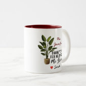 Bedankt voor het helpen van mijn lerarenwaardering tweekleurige koffiemok (Voorkant rechts)