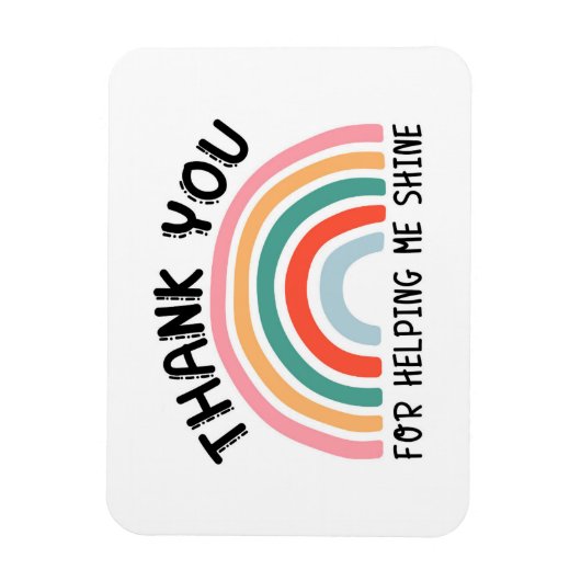 Bedankt voor het helpen van mijn winkelleraar magneet (Verticaal)