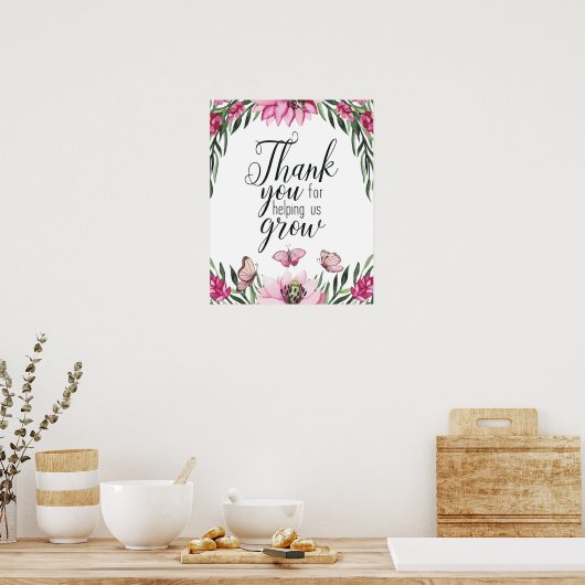 Bedankt voor het helpen van ons groeien, leraar Po Poster (Keuken)