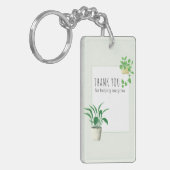 Bedankt voor het helpen van Planten voor het Grow Sleutelhanger (Voorkant Links)