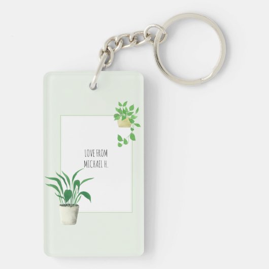 Bedankt voor het helpen van Planten voor het Grow  Sleutelhanger (achterkant)