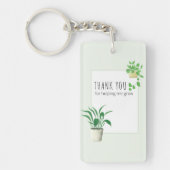 Bedankt voor het helpen van Planten voor het Grow  Sleutelhanger (Voorkant)