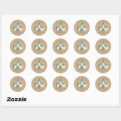 Bedankt voor het Herfstfeest Ronde Sticker (Vel)