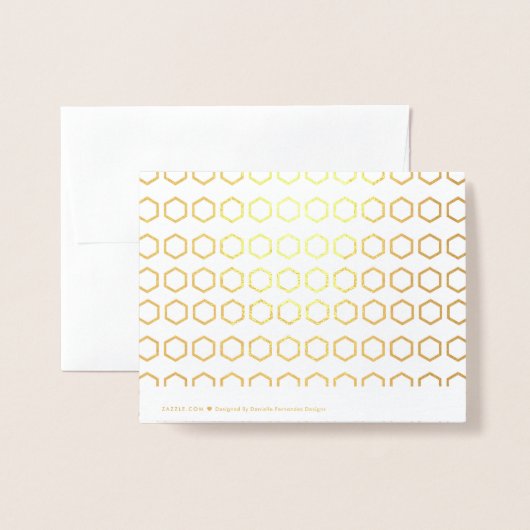 Bedankt voor het Honeycomb Patroon Folie Kaarten (Met envelop)