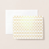 Bedankt voor het Honeycomb Patroon Folie Kaarten (Voorkant met envelop)