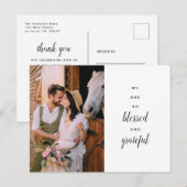 Bedankt voor het huwelijk van het land van de wild briefkaart (Voorkant / Achterkant)