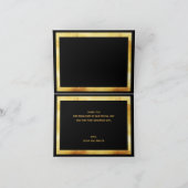 Bedankt voor het huwelijk zwarte gouden confetti (Binnen)