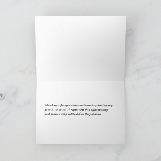 Bedankt voor het interview (Binnen)