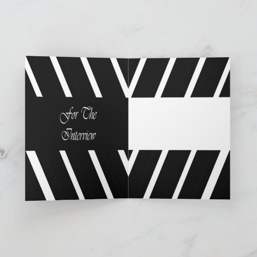 Bedankt voor het interview Kaart (Binnen)