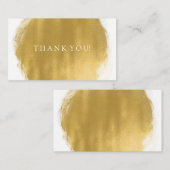Bedankt voor het invoegen van de gouden verf look informatiekaartje (Voorkant / Achterkant)