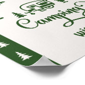 Bedankt voor het kamperen met mij Happy Camper Poster (Hoek)