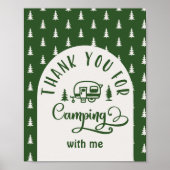Bedankt voor het kamperen met mij Happy Camper Poster (Voorkant)