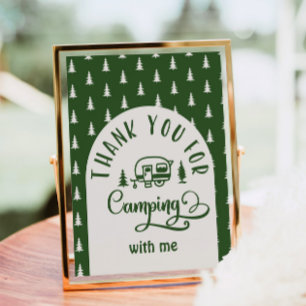 Bedankt voor het kamperen met mij Happy Camper Poster