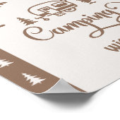 Bedankt voor het kamperen met mij Happy Camper Poster (Hoek)