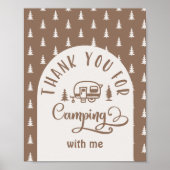 Bedankt voor het kamperen met mij Happy Camper Poster (Voorkant)