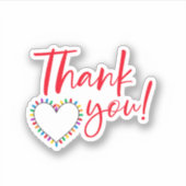 Bedankt voor het Kerst sticker voor kleine bedrijv (Voorkant)