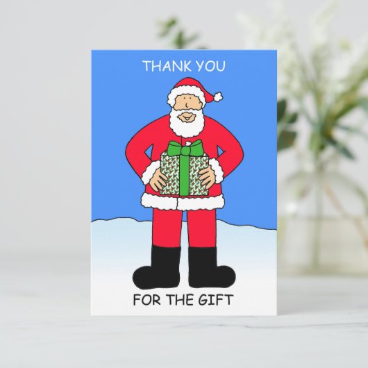 Bedankt voor het kerstcadeau (Staand voorkant)