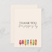 Bedankt voor het knallen kopen bedankpas (Voorkant / Achterkant)