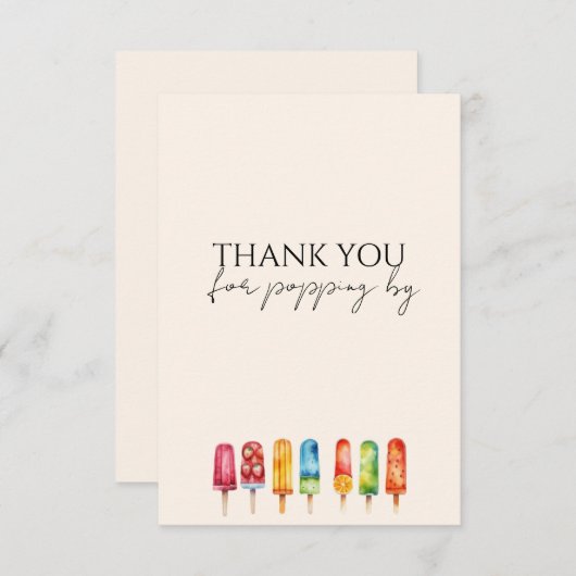 Bedankt voor het knallen kopen bedankpas (Voorkant / Achterkant)