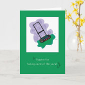 Bedankt voor het koelen voor garen met de grasmaai kaart (Gele Bloem)