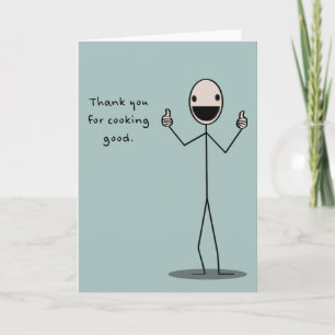 Bedankt voor het koken.