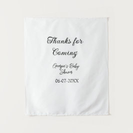 Bedankt voor het komen baby shower modern eenvoudi wandkleed