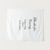 Bedankt voor het komen baby shower modern eenvoudi wandkleed (Voorkant (horizontaal))