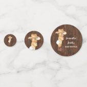 Bedankt voor het komen Cowboy Western Baby shower Confetti (Voorkanten)