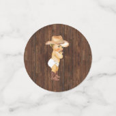Bedankt voor het komen Cowboy Western Baby shower Confetti (Kleine voorkant)