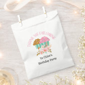 Bedankt voor het komen cupcake bloemen verjaardag bedankzakje (Geknipt)