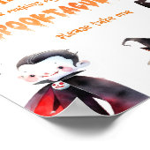Bedankt voor het komen Halloween kostuumfeest Poster (Hoek)