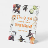 Bedankt voor het komen Halloween kostuumfeest Reclamebord Met Voetstuk (Voorkant)
