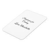 bedankt voor het komen naam tekstbericht toevoegen magneet (Linkerzijde)