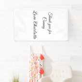 bedankt voor het komen naam toevoegen aan tekstber spandoek (Insitu)