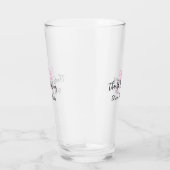 bedankt voor het komen naam toevoegen tekst berich glas (Rechts)