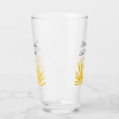 bedankt voor het komen naam toevoegen tekst berich glas (Links)