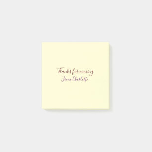 bedankt voor het komen naam toevoegen tekst berich post-it® notes