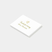 bedankt voor het komen naam toevoegen tekst berich post-it® notes (Schuin)