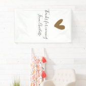 bedankt voor het komen naam toevoegen tekst berich spandoek (Insitu)