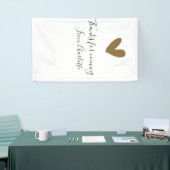 bedankt voor het komen naam toevoegen tekst berich spandoek (Beurs)