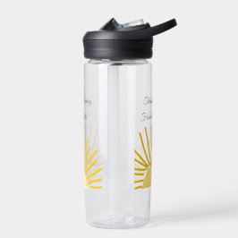 bedankt voor het komen naam toevoegen tekst berich waterfles