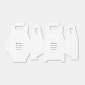 bedankt voor het komen naam toevoegen tekstbericht bedankdoosjes (Uitgevouwen)