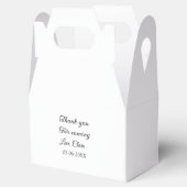 bedankt voor het komen naam toevoegen tekstbericht bedankdoosjes (Geopend)